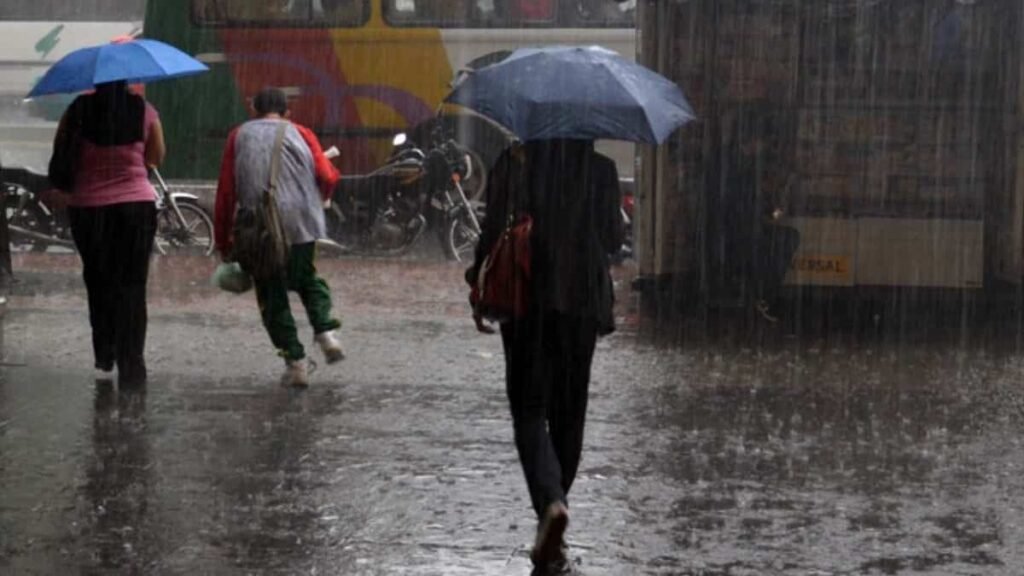 Inameh: lluvia este miércoles en todo el país