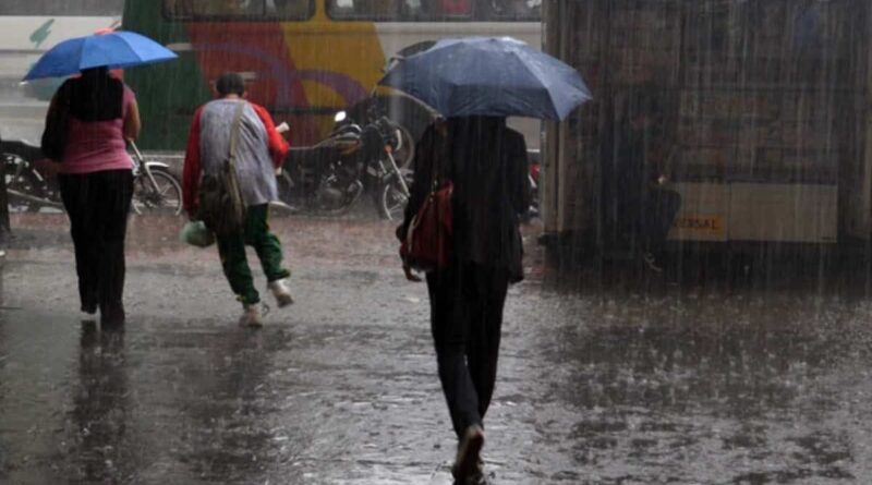 Inameh: lluvia este miércoles en todo el país