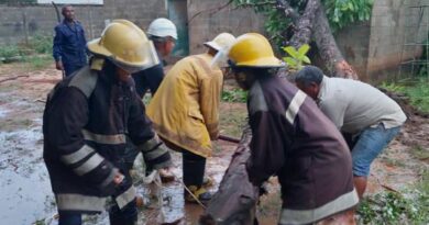 Bomberos atendieron emergencias por fuertes lluvias en el municipio Miranda