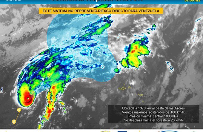 Tormenta tropical Gastón no representa riesgo para Venezuela: Inameh