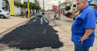 Alcaldía de Lagunillas realizó bacheo en el casco central de Ciudad Ojeda