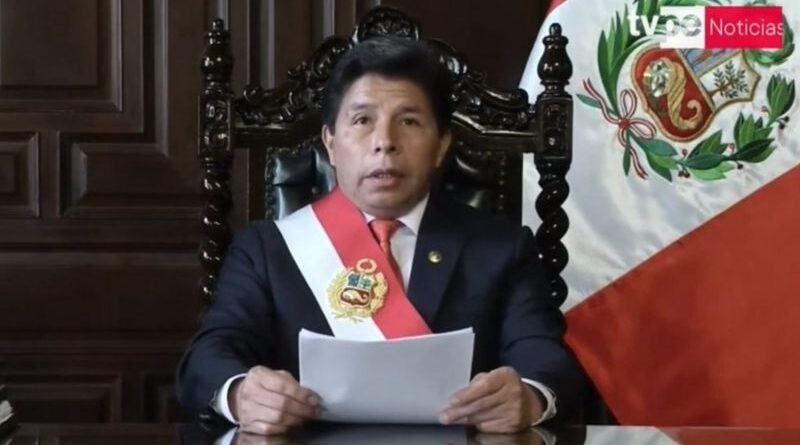 Presidente de Perú cerró el Congreso e instauró un "gobierno de excepción"