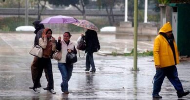 Inameh pronosticó lluvias dispersas en varios estados del país este 26-D