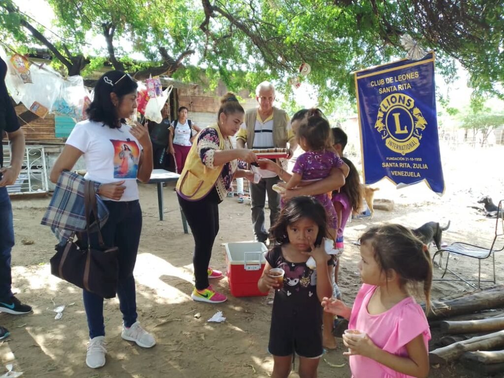 Club de Leones Santa Rita abordó comunidades mediante Programa Global “Mitigando el hambre”