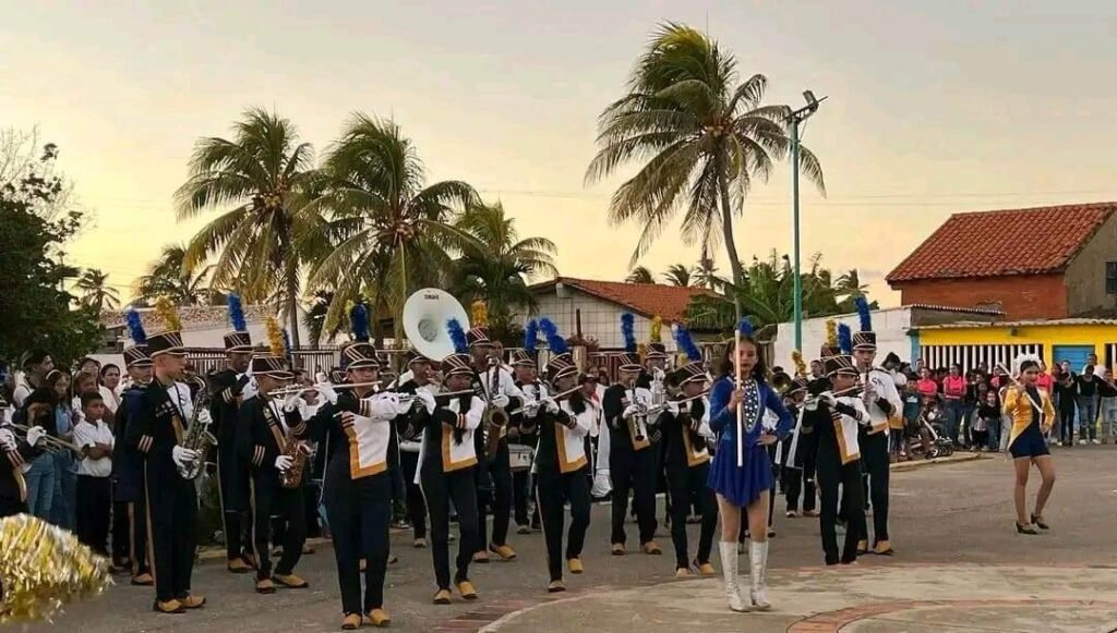 Banda Escuela Santa Rita participa en festividades en honor a Nuestra Señora de Lourdes