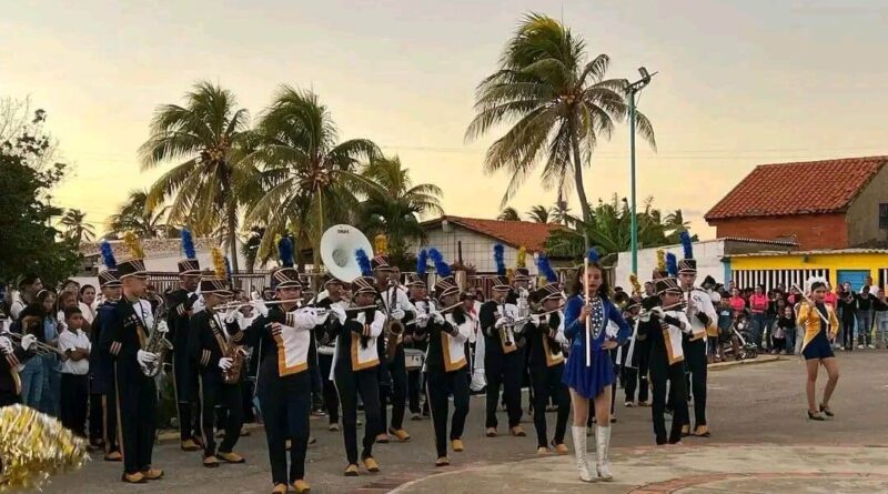 Banda Escuela Santa Rita participa en festividades en honor a Nuestra Señora de Lourdes