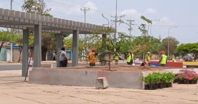 Avanzan trabajos de remodelación de la Plaza Pedro Lucas Urribarrí