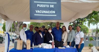 Margarita de Mosquera acompañó jornada de vacunación de Las Américas  en Lagunillas