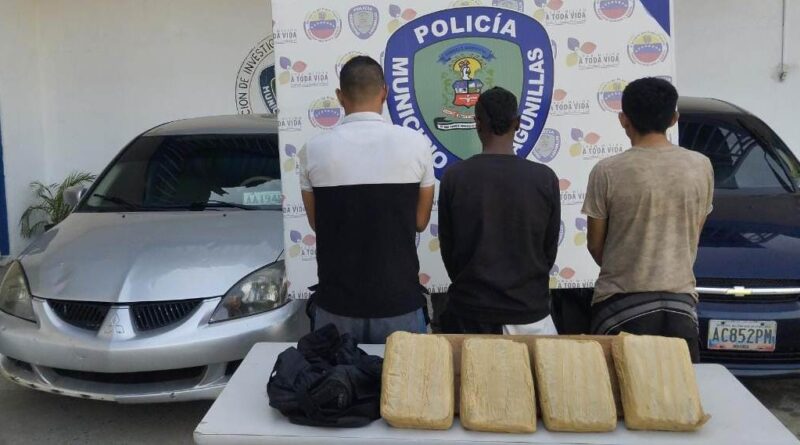 PoliLagunillas detuvo a 3 personas por tráfico de droga 