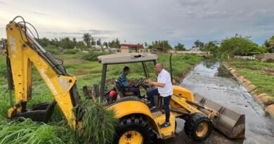 Alcaldía de Santa Rita realiza trabajos de saneamiento de drenajes