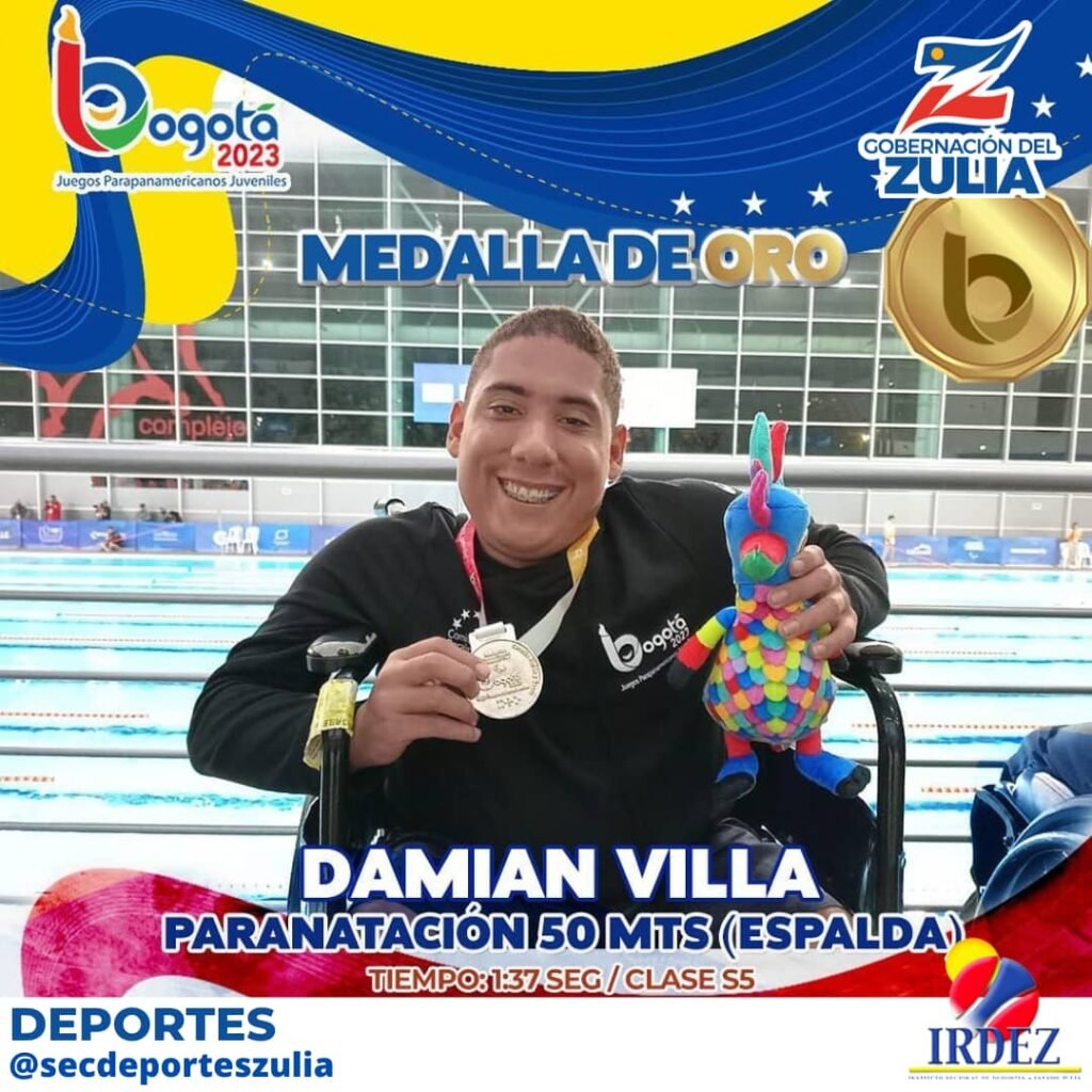 Zuliano ganó oro en Juegos Parapanamericanos en Colombia