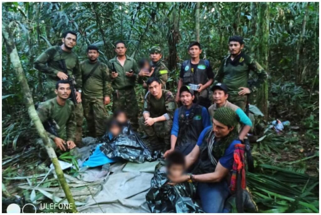 Hallan con vida a los 4 niños perdidos en selva colombiana