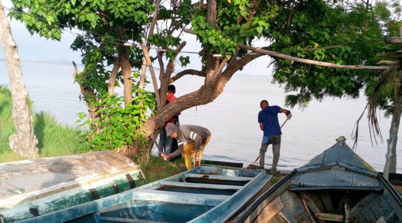 En Santa Rita realizaron jornada simultánea de saneamiento en costas del lago