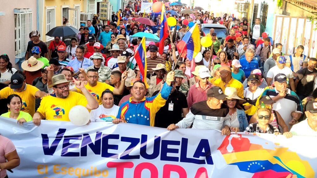 Con una gran marcha inició campaña "Venezuela Toda" en defensa del Esequibo en el municipio Miranda