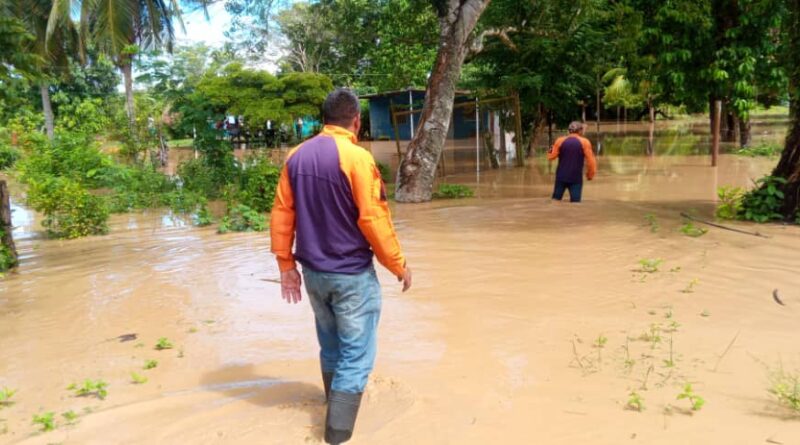 Se desbordaron ríos San Juan y El 40 y dejaron 51 casas inundadas en Baralt
