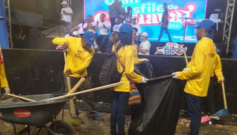 Gobernación desplegó plan de limpieza en Maracaibo y otros municipios durante asueto de Carnaval