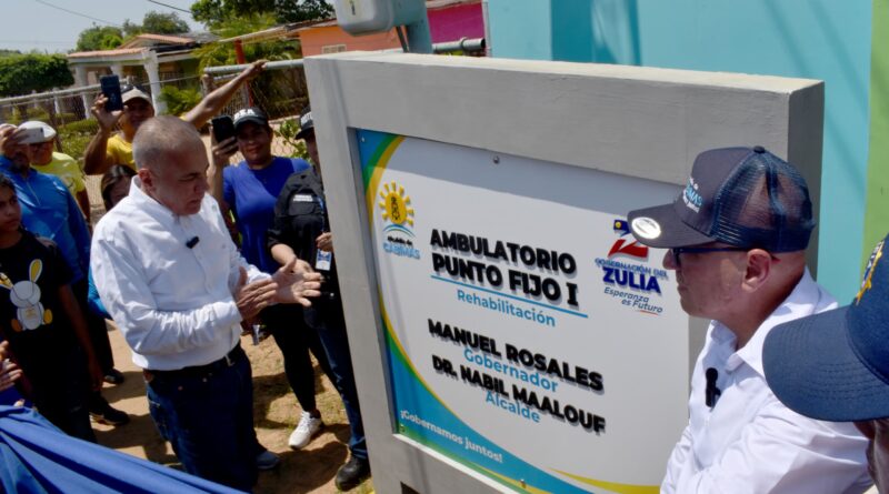 Rosales inauguró Centro de Atención Familiar, Ambulatorio e inició trabajos de vialidad en Cabimas