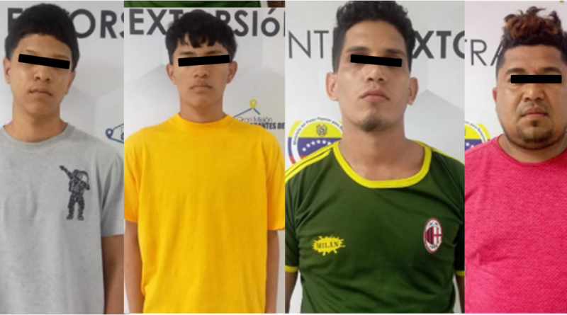 Cicpc detuvo a grupo de cuatro extorsionadores en el municipio Santa Rita