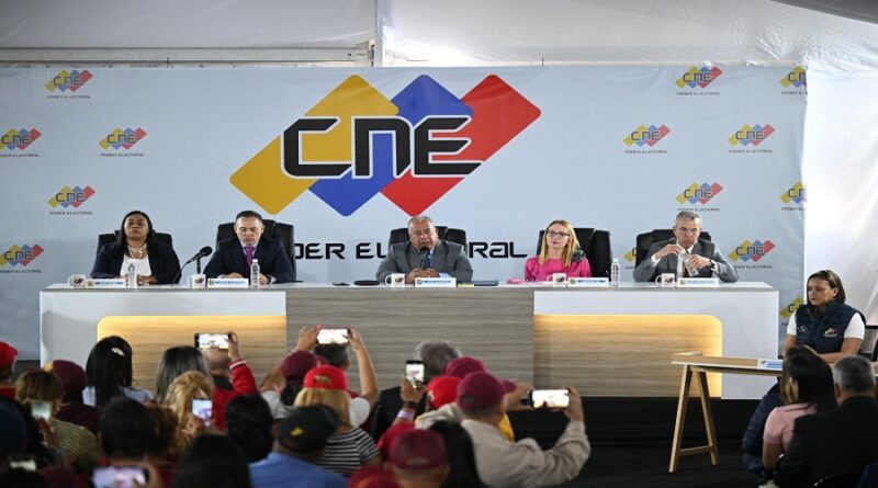 CNE rechazó “insolentes y falsos cuestionamientos” de EE UU con el objeto de desprestigiar esta institución