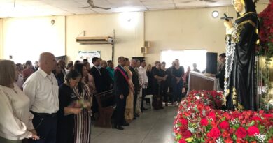 Con actos conmemorativos celebraron los 234 aniversario de Santa Rita