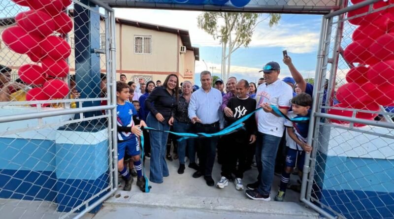 Gobernación inaugura espacios deportivos y culturales en el municipio Santa Rita