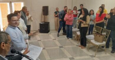 Sahum celebró con los periodistas en su día