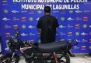 PoliLagunillas detiene a joven por resistencia a la autoridad.