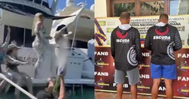 Detuvieron a tres personas tras video viral de contaminación con tánganas desde yate en Morrocoy