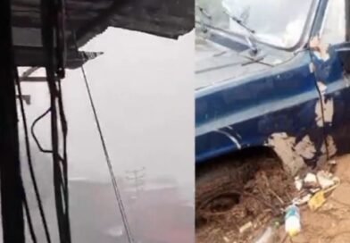 Fuertes lluvias y vientos azotaron Caracas este 11Abr causando estragos en varias comunidades