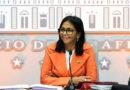 Parlamento otorga permiso a Delcy Rodríguez para ausentarse del país