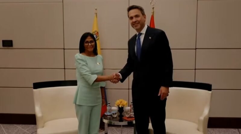 Delcy Rodríguez sostuvo encuentro con ministro de Energía de Turquía durante visita oficial
