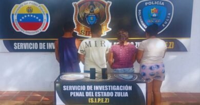 Cuatro detenidos en Maracaibo por secuestrar a joven para cobrar una deuda de $300