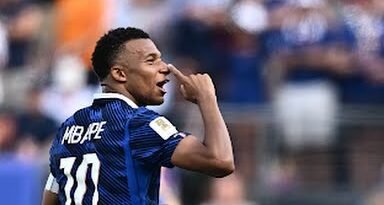Doblete de Mbappé en goleada de Francia 3-1 sobre Suecia para avanzar a octavos de final
