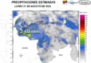 Ondas tropicales 43, 45 y 46 mantendrán las lluvias en Venezuela hasta el 6 de septiembre, dice Inameh